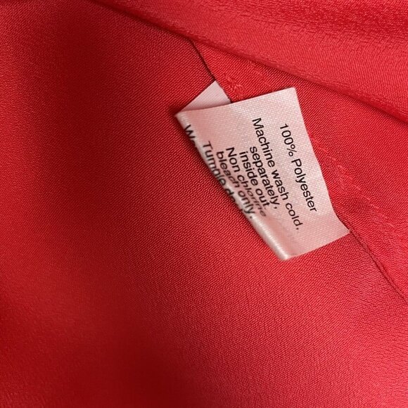 J.Crew Factory Woman’s Coral Long Sleeve 1/4 Button Down Shirt Size Medium - Picture 2 of 6